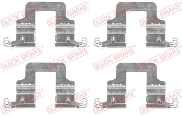 QUICK BRAKE Комплектующие, колодки дискового тормоза 109-1766